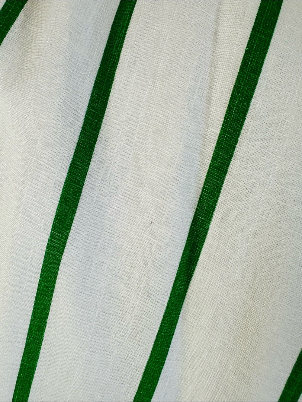 By the River White Green Stripe Maxi Dress M Open Back - Picture 14 of 14